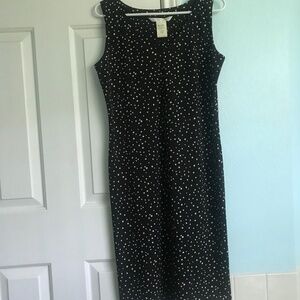 Max Studio Black and White Polkadot Dress